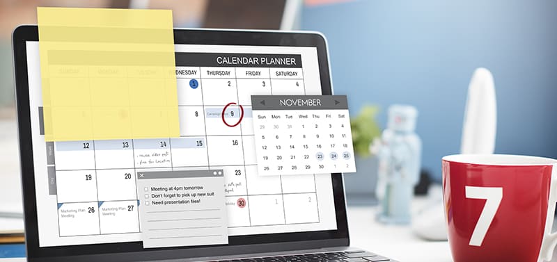schedule planner task agenda checklist concept